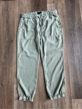 Sanctuary Relaxed Olive Green Drawstring Joggers with Pockets